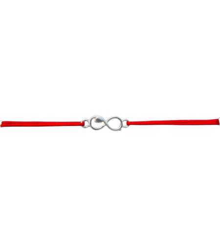 Bratara Snur Reglabil, Argint 925, Infinit Cu Inima, Jolie Silver, 0.5 g, 1.5 cm x 0.5 cm