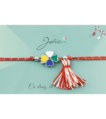 Bratara Jolie Ciucure Trifoi Colorat