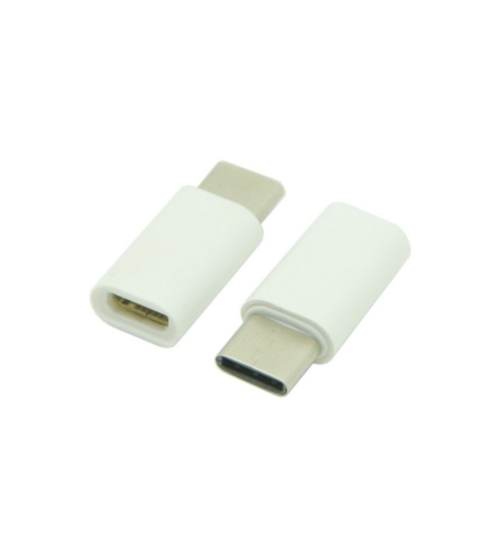 Adaptor Micro-USB to Type-C 2,4 cm Alb