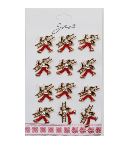 Set 12 Brose Martisor Primavara Cosar Rosu Auriu
