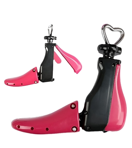 San/Calapod Pro Reglabil, Flippy, Alungire si Largire 4 Directii, Marime 40-47, Pantofi, Ghete, Adidasi, Arc, 22 x 21.5 x 7 cm, Roz / Negru