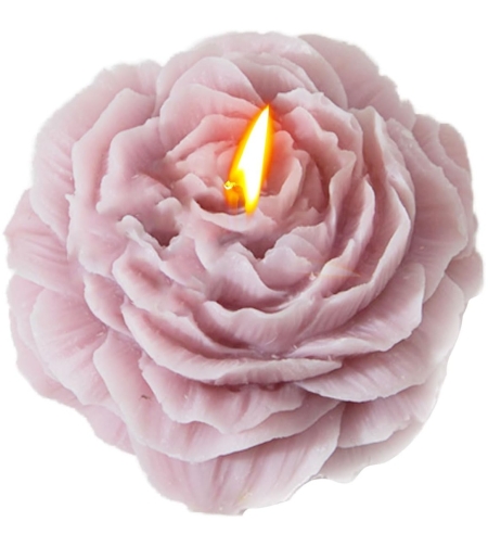 Lumanare Parfumata, Flippy, Model Trandafir, Ardere 10h, 70 g, 7.5 x 3.5 cm, Parfum de Lavanda, Lila