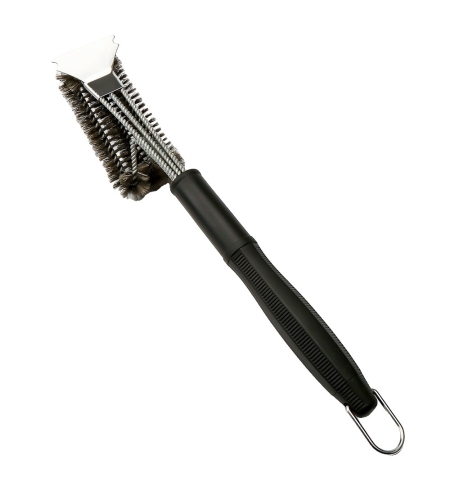 Perie de Sarma pentru Gratar, Flippy, Maner 45 cm, din Otel inoxidabil, 45X7X10,  Negru