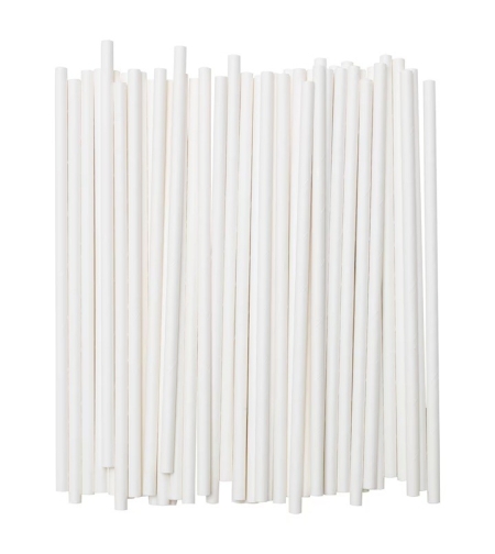 Set 100 Paie, Flippy, din Hartie, 20 cm, Model Uni, Alb