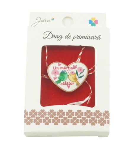 Brosa Mica in Cutie Jolie model Un Martisor Calator