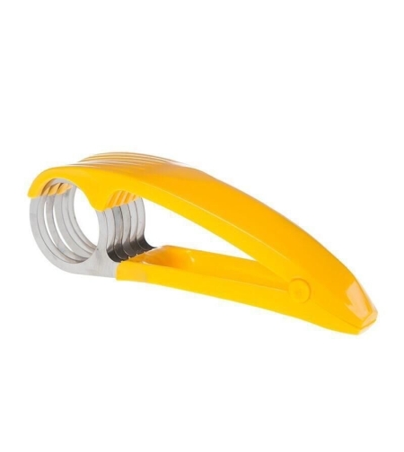Feliator pentru Alimente, Flippy, Accesoriu pentru Bucatarie, Cutit pentru Legume si Fructe, Model Banana, Ergonomic, 17.5x5x4 cm, Galben