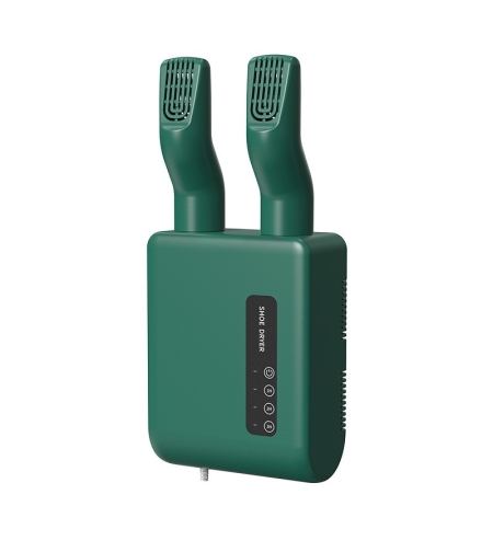 Uscator de Pantofi, Flippy, Functie de Uscare, Dezinfectie, Dezodorizare, Montaj pe Perete fara Perforare, din PVC, Silentios, Timer, Verde