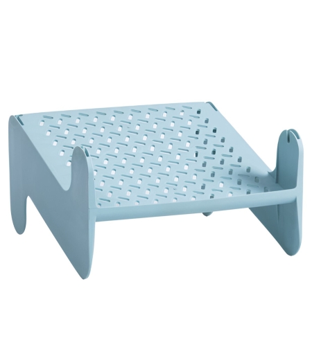 Suport pentru Pantofi, Flippy, cu Doua Straturi, Organizator, Antiderapant și Durabil, 26x24.8x16 cm, Albastru