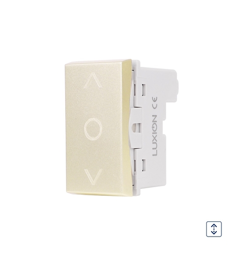 Modul Intrerupator Mecanic Jaluzele 1M LUXION, Standard Italian, auriu