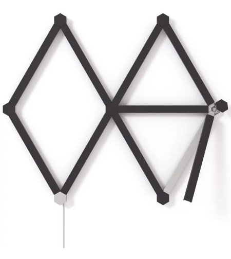 Kit Nanoleaf Lines Skin, Matte Black, 9 Bucati
