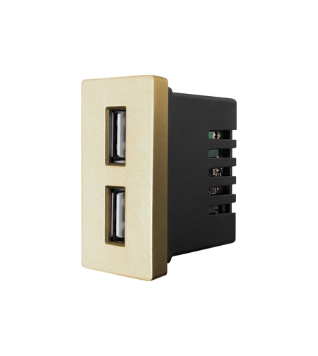 Modul Priza USB 2.4A 5V LUXION, auriu