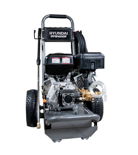Masina de spalat cu presiune Hyundai HYW4000P, motor termic in 4 timpi, 270 bari, debit maxim 900 litri/h