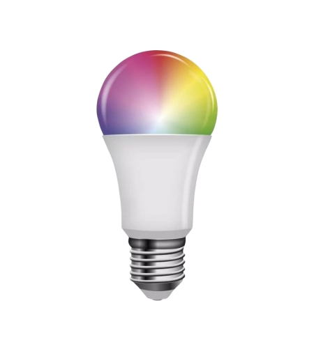 Bec inteligent LED LUXION Wi-Fi + Bluetooth, E27, 9W, RGBCW, Dimabil, Aplicatie