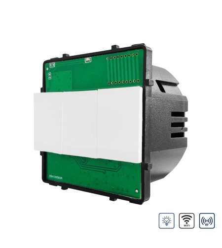 Modul Intrerupator Simplu cu Variator + RF433 cu Touch LUXION