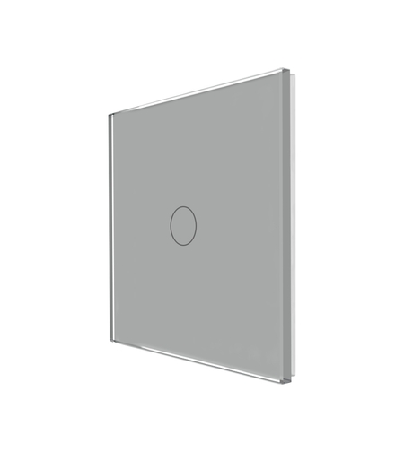Panou Intrerupator Simplu cu Touch Din Sticla LUXION, gri