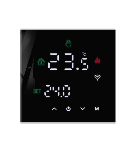 Termostat Wi-Fi pentru incalzirea termica pe gaz BeOk TGW60-WIFI-WPB, negru