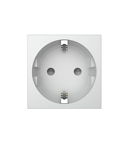 Priza simpla Livolo fara rama din sticla, gri