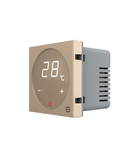 Modul termostat Livolo pentru sisteme de incalzire electrice - Serie noua, auriu