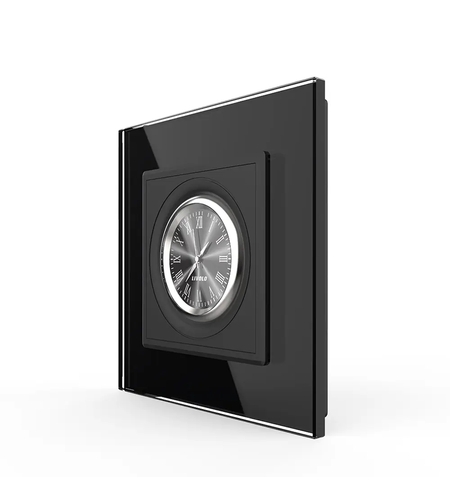 Ceas Mecanic Livolo cu Rama din Sticla Securizata, negru