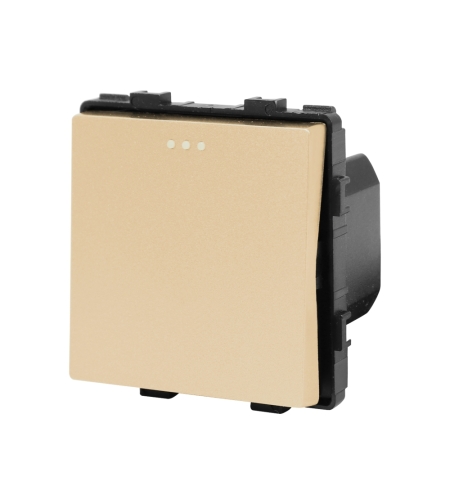Modul Intrerupator Simplu Mecanic LUXION, auriu