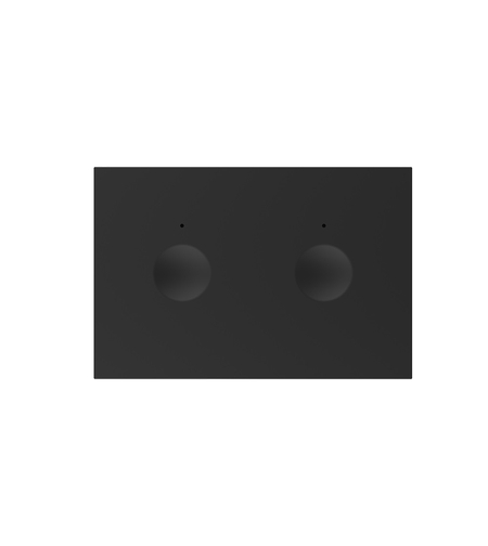 Modul intrerupator dublu cu touch Livolo standard Italian, Serie noua, negru