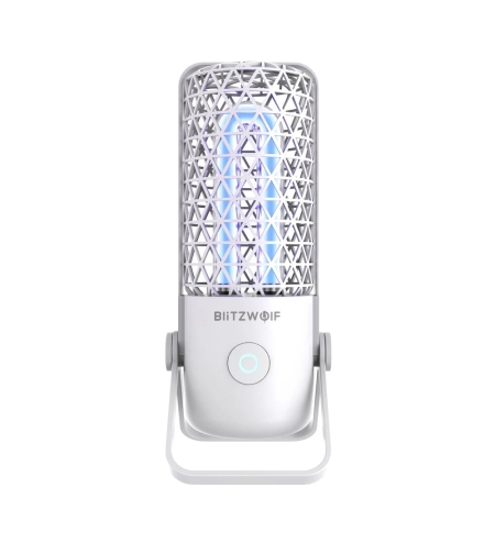 Lampa de sterilizare BlitzWolf BW-FUN4, Portabila, Ultraviolete si ozon, Baterie 700 mAh, alb