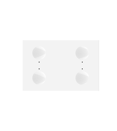 Modul intrerupator cvadruplu cu touch Livolo standard Italian, Serie noua, alb