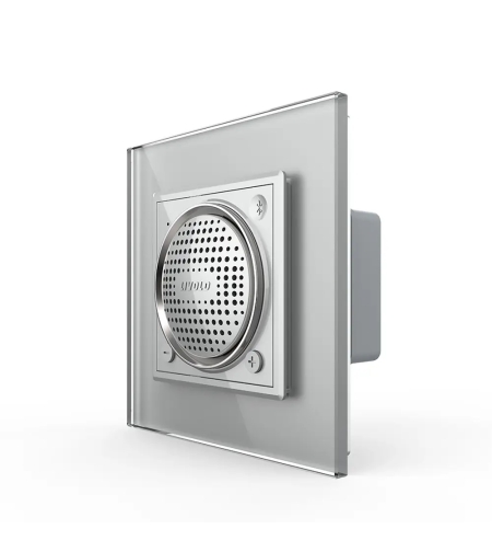 Boxa Bluetooth Livolo cu Rama din Sticla, gri