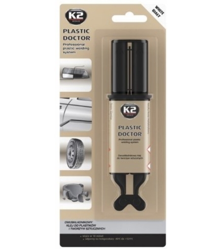 PLASTIC POX - Adeziv pentru plastic bicomponent - alb, negru
