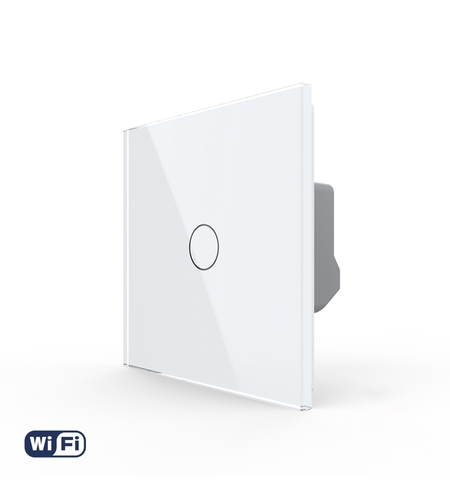 Intrerupator Simplu Wi-Fi LIVOLO cu Touch - Serie Noua, alb