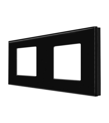 Rama Dubla LUXION Din Sticla, negru