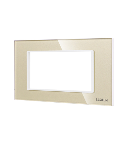 Rama din Sticla Securizata cu Suport 4M LUXION, Standard Italian, auriu