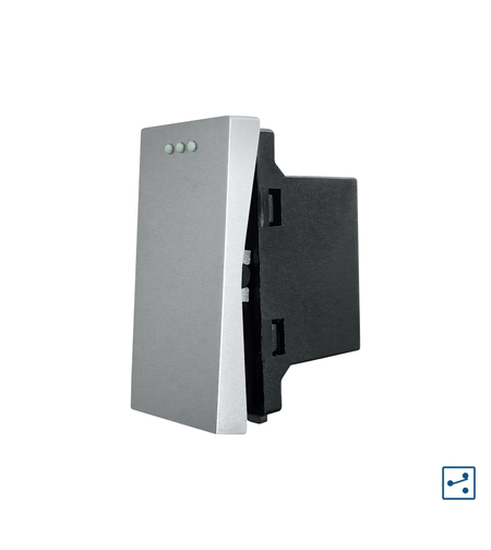 Modul Intrerupator Simplu Cap Scara Mecanic 1M LUXION, gri