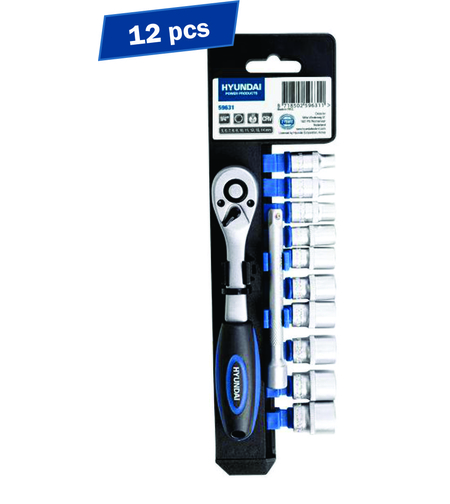 Set 12 chei tubulare 1/4 si clichet Hyundai HY-59631