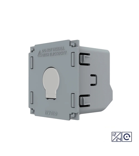 Modul Intrerupator Simplu cu Revenire, Contact Uscat si 12/24V cu Touch LIVOLO - Serie Noua