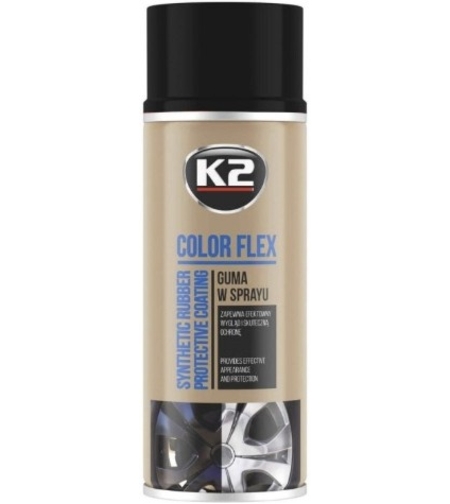 COLOR FLEX - Spray vopsea cauciucata - negru lucios