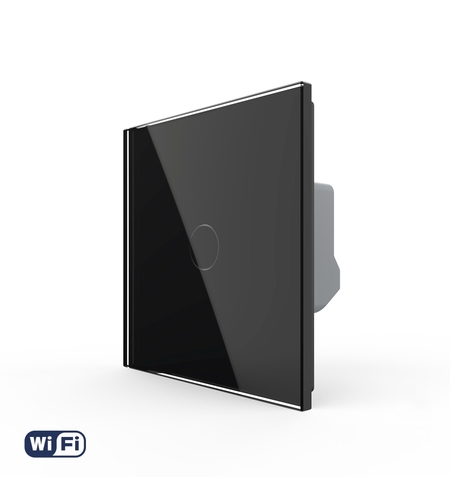 Intrerupator Simplu Wi-Fi LIVOLO cu Touch - Serie Noua, negru