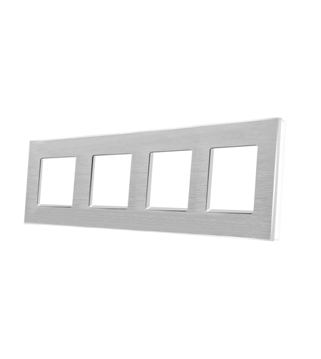 Rama Cvadrupla din Aluminiu LUXION, alb