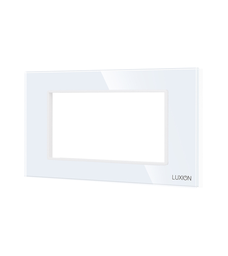 Rama din Sticla Securizata cu Suport 4M LUXION, Standard Italian, alb