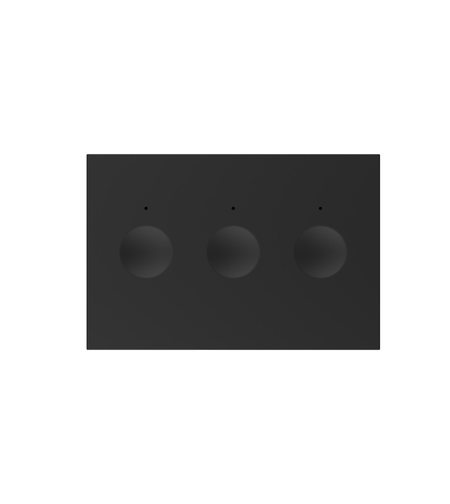 Modul intrerupator triplu cu touch Livolo standard Italian, Serie noua, negru