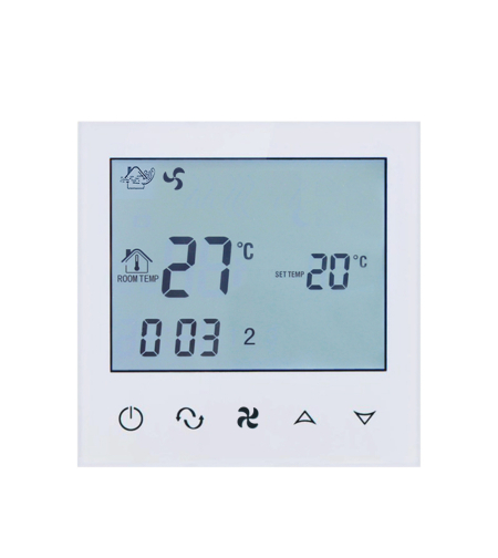 Termostat cu fir pentru aer conditionat BeOk TDS21-AC2, Compatibil cu sisteme HVAC