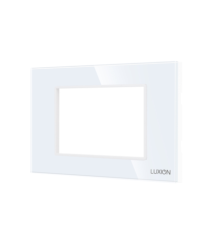 Rama din Sticla Securizata cu Suport 3M LUXION, Standard Italian, alb