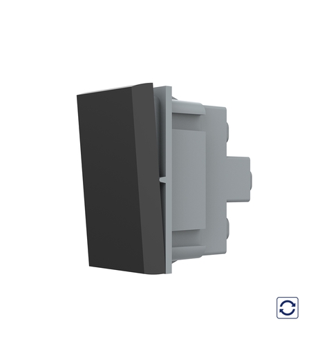 Modul Intrerupator Simplu Mecanic cu Reset LIVOLO - Serie Noua, negru