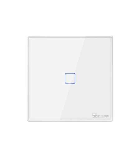 Telecomanda Sonoff T2EU1C-RF cu 1 canal, 433 MHz, Semnal RF, Alb