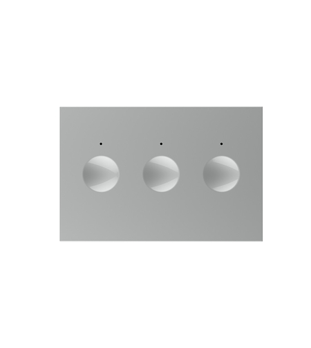 Modul intrerupator triplu cu touch Livolo standard Italian, Serie noua, gri