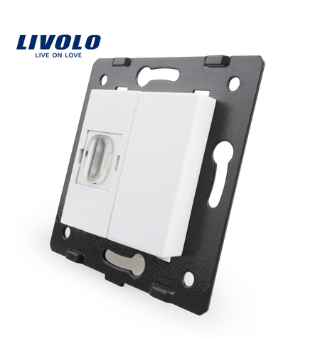 Priza HDMI Livolo, alb