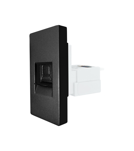 Modul Priza Internet CAT6 RJ45 1M LUXION, negru