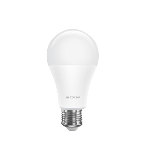 Bec Smart LED RGB, BlitzWolf BW-LT21, 10 W, Bulb, 900 LM, 3000K, E27, Comanda vocala