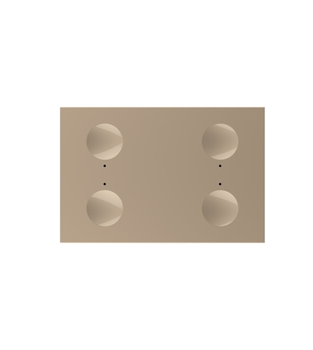 Modul intrerupator cvadruplu cu touch Livolo standard Italian, Serie noua, auriu