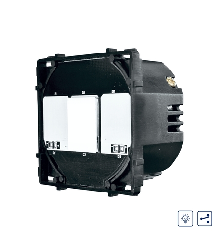 Modul Intrerupator Simplu cu Variator, Cap Scara cu Touch LUXION